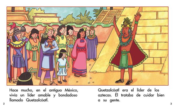 Interior spread #1 for El maíz de Quetzalcóatl by Barbara M. Flores; Elena Castro; Eddie Hernández and Mary Ramírez-Greene