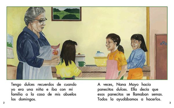 Interior spread #1 for Dulces recuerdos by Barbara M. Flores; Elena Castro; Eddie Hernández and Michael Ramirez