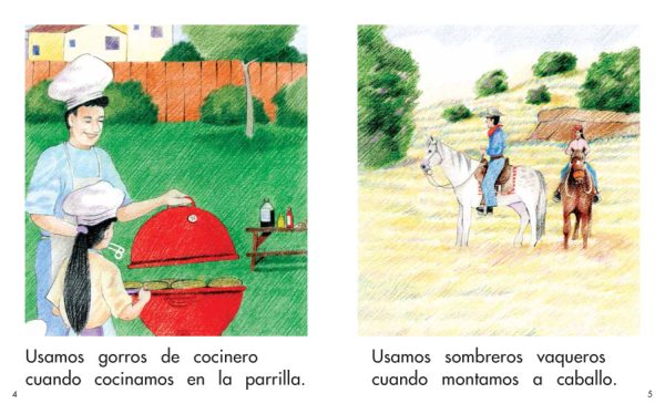 Interior spread #3 for Muchos sombreros by Elena Castro; Barbara Flores; Eddie Hernandez and Michael Ramirez