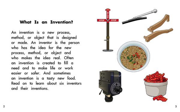 Interior spread #1 for Inventors and Their Inventions by Barbara Flores; Elena Castro; Eddie Hernández