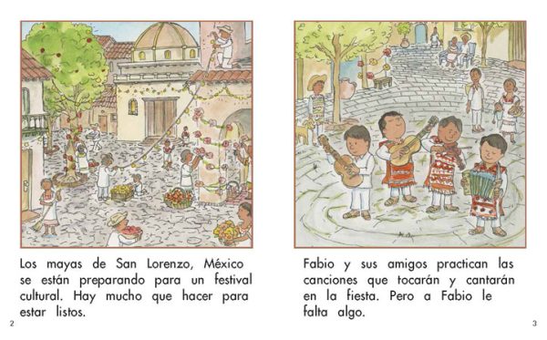 Interior spread #2 for Fabio y el festival maya by Barbara Flores; Elena Castro; Eddie Hernández