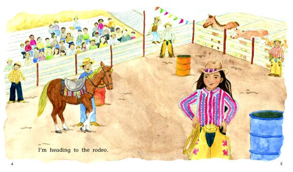 Interior spread #1 for I'm Heading to the Rodeo by Emmi Herman and Claire Louise Milne