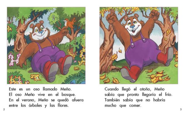 Interior spread #2 for El oso Meño by Barbara M. Flores; Elena Castro; Eddie Hernández