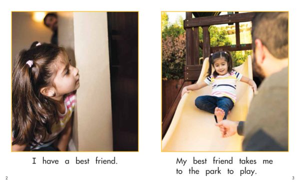 Interior spread #2 for Who Is My Best Friend? by Elena Castro; Barbara Flores; Eddie Hernández