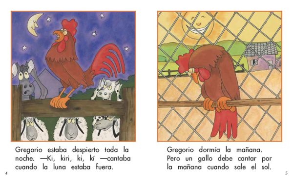 Interior spread #3 for Gregorio el gallo by Barbara Flores; Elena Castro; Eddie Hernández