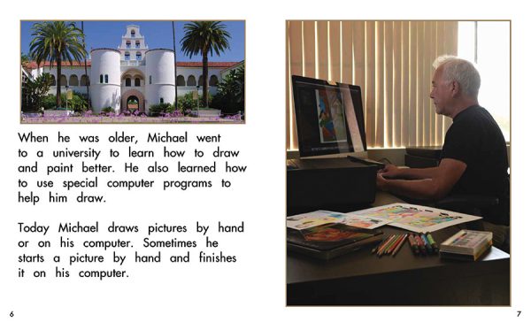 Interior spread #3 for Who Is Michael Ramirez? by Barbara M. Flores; Elena Castro; Eddie Hernández