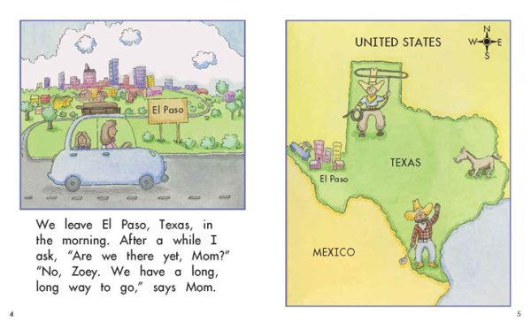 Interior spread #3 for Are We There Yet, Mom? by Barbara Flores; Elena Castro; Eddie Hernández