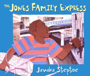 Front cover for The Jones Family Express by Javaka Steptoe and Javaka Steptoe