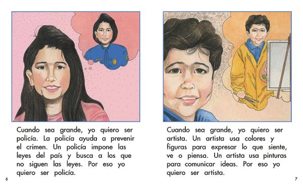 Interior spread #3 for Cuando sea grande by Barbara M. Flores; Elena Castro; Eddie Hernández and Michael Ramirez