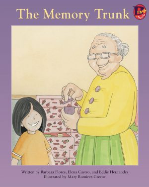 Front cover for The Memory Trunk by Barbara Flores; Elena Castro; Eddie Hernández