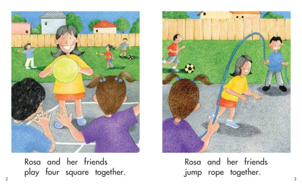 Interior spread #2 for Rosa and Her Friends by Elena Castro; Barbara Flores; Eddie Hernandez and Michael Ramirez