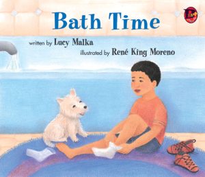 Front cover for Bath Time by Lucy Malka and René King Moreno