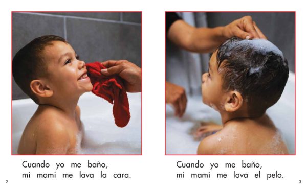 Interior spread #2 for Cuando me baño by Elena Castro; Barbara Flores; Eddie Hernandez