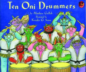 Front cover for Ten Oni Drummers - Bebop by Matthew Gollub and Kazuko Stone