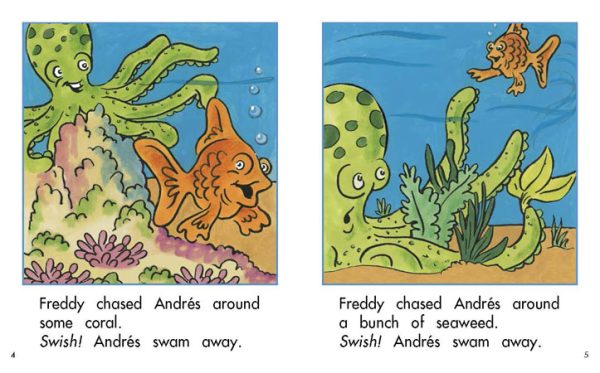 Interior spread #3 for Andrés the Fish by Barbara M. Flores; Elena Castro; Eddie Hernández