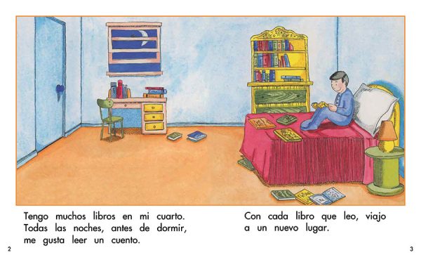 Interior spread #1 for Lo que leo by Barbara Flores; Elena Castro; Eddie Hernández and Mary Ramírez-Greene