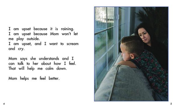 Interior spread #2 for I Am Upset by Barbara M. Flores; Elena Castro; Eddie Hernández