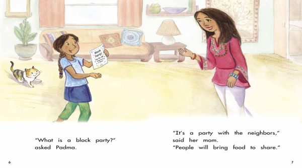 Interior spread #2 for Block Party (Confetti Kids #3) by Gwendolyn Hooks and Shirley Ng-Benitez