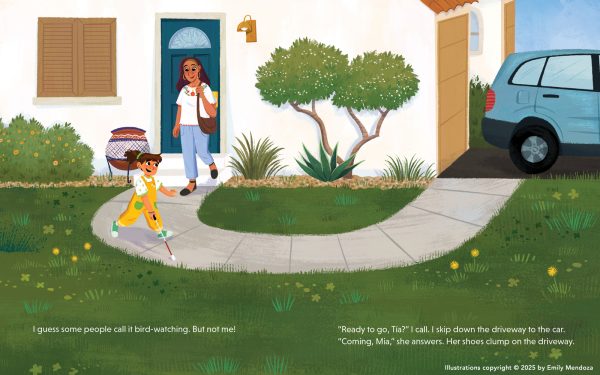 Interior spread #2 for A Sky That Sings by Anita Sanchez; George Steele and Emily Mendoza