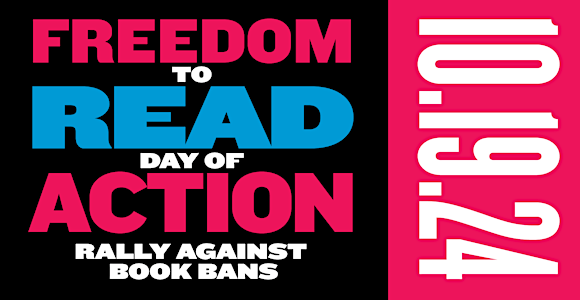 Freedom to Read Day of Action 10.19.24 promotional graphic